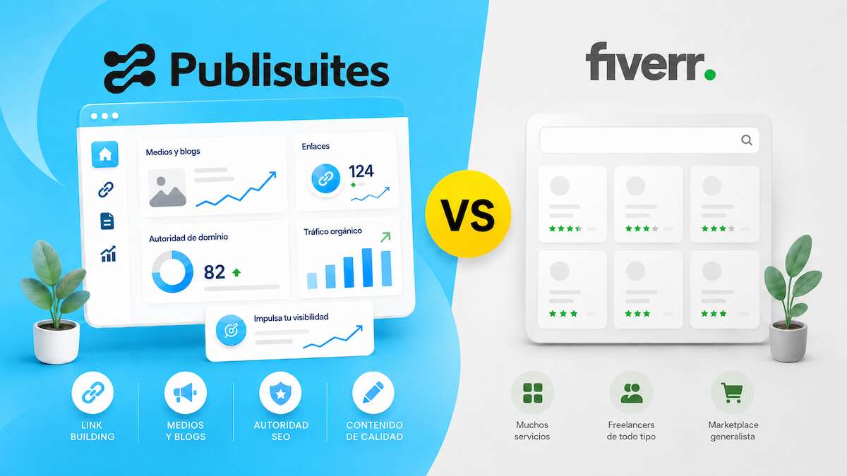 ¿Qué diferencias existen entre Publisuites y Fiverr? ¿Qué diferencias existen entre Publisuites y Fiverr?
